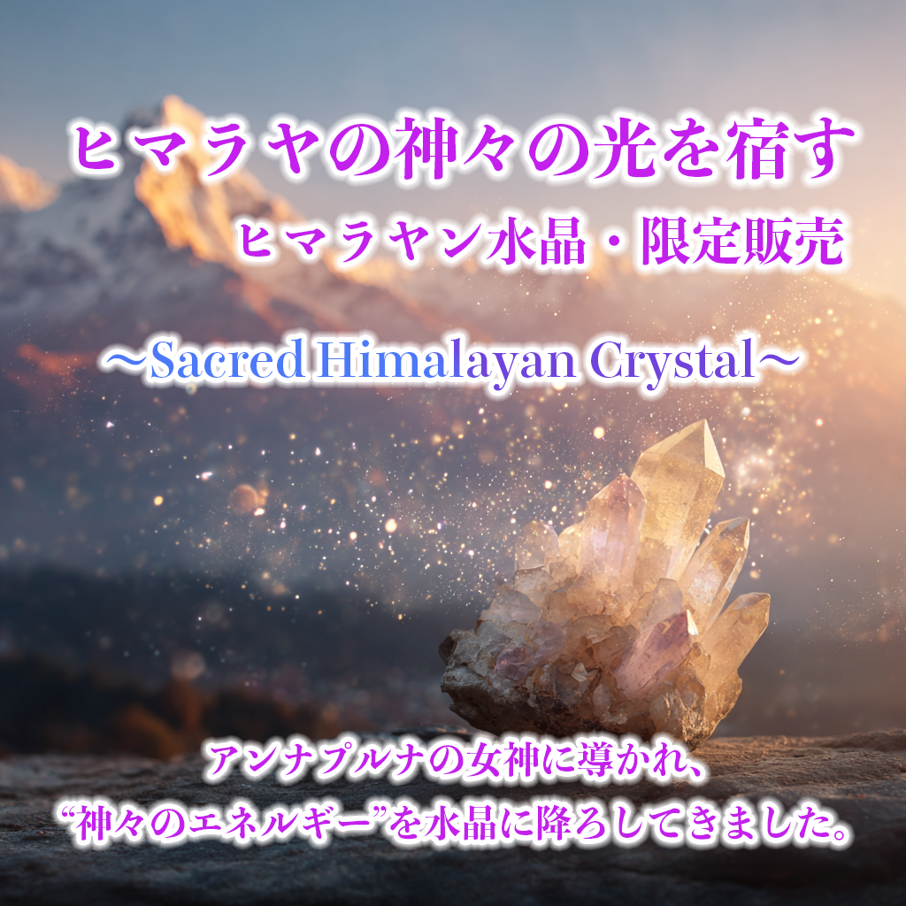 ヒマラヤの神々の光を宿す −ヒマラヤン水晶・限定販売−